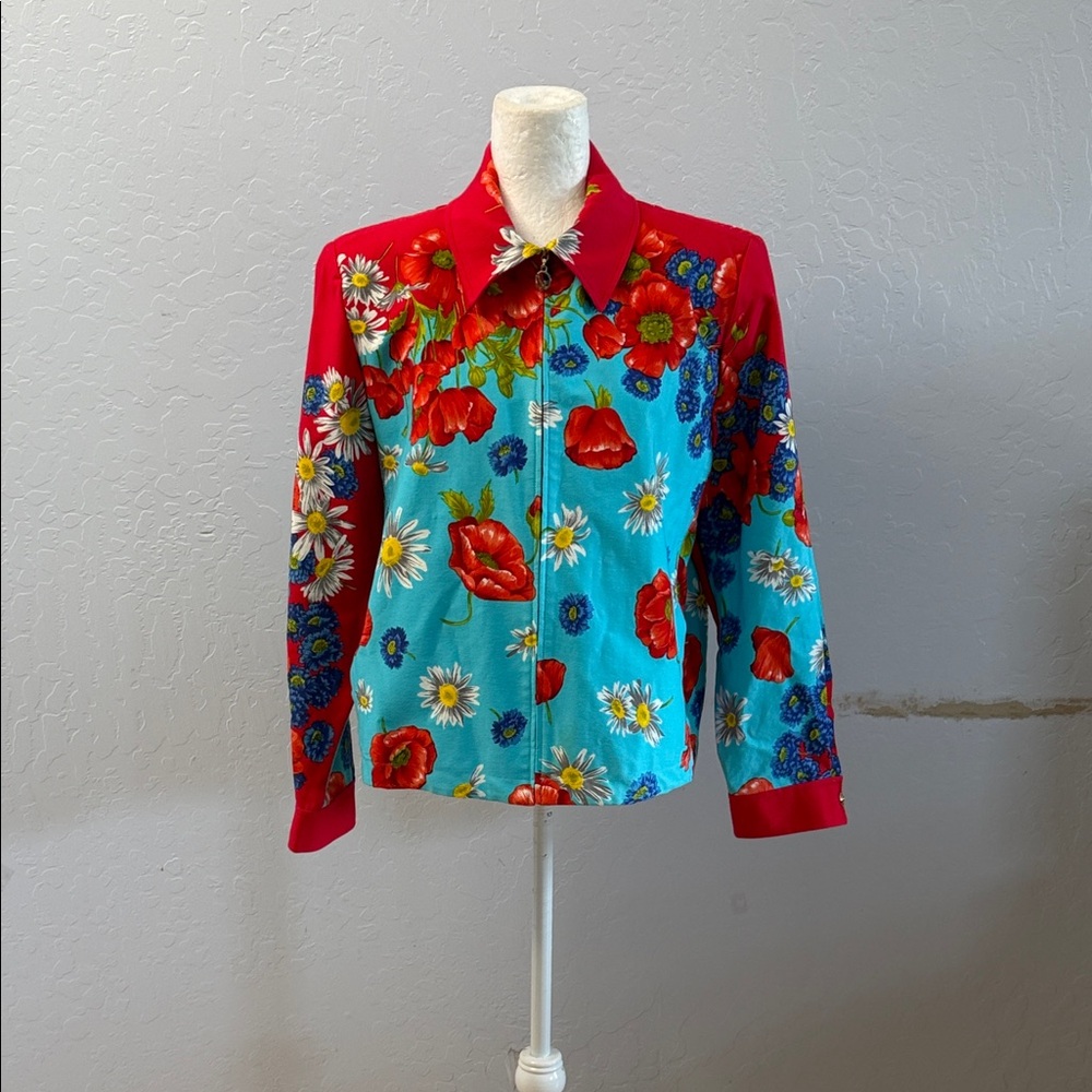 Vibrant Floral Button-Up Shirt